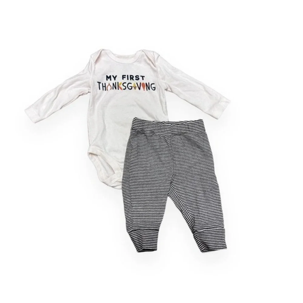 ⭐️ Carter's 'My First Thanksgiving' Two-Piece Infant Set